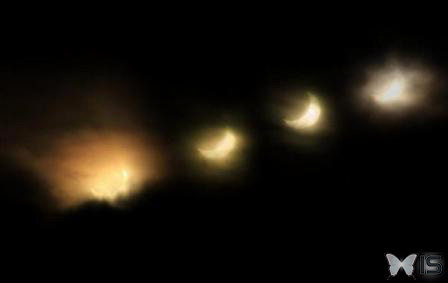 Eclipse solaire partielle (65%) du 04 janvier 2011