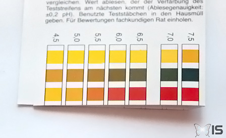 Les indications permettent de reconnaitre à quel pH correspondent les couleurs obtenues